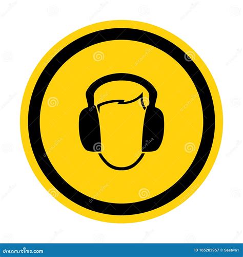 Symbol Wear Ear Sign Isolate On White Backgroundvector Illustration