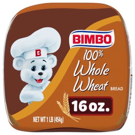 Bimbo 100 Whole Wheat Bread 16 Oz Bakers
