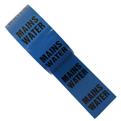 Mains Water Auxillary Blue 18e53 Colour Printed Pipe Identification
