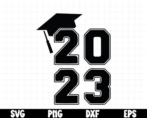 Graduation Cap 2023 Svg Class Of 2023 Svg Graduation Svg Etsy
