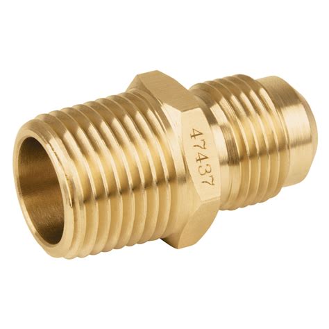 47434 / CLG-412 TRUPER Foset - Niple terminal de latón, 3/8' X 1/2'