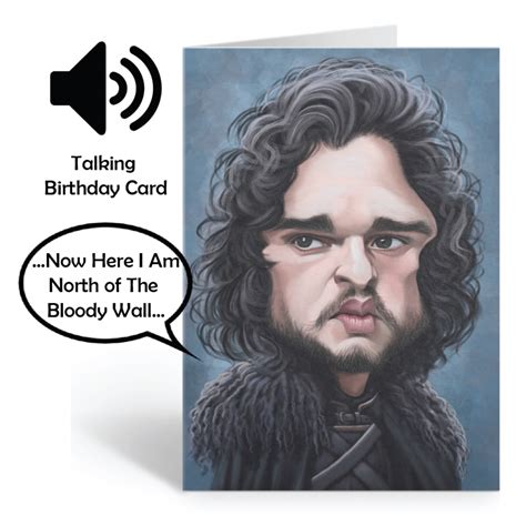 Jon Snow Birthday Sound Card By Loudmouth Dadshop