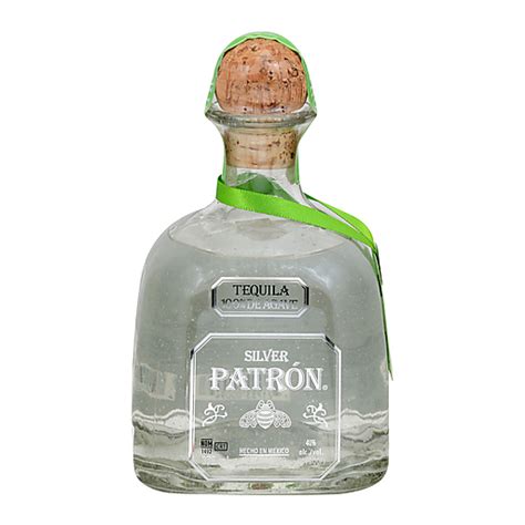 Patrón Silver Tequila 375ml Glass Bottle Licor Selectos