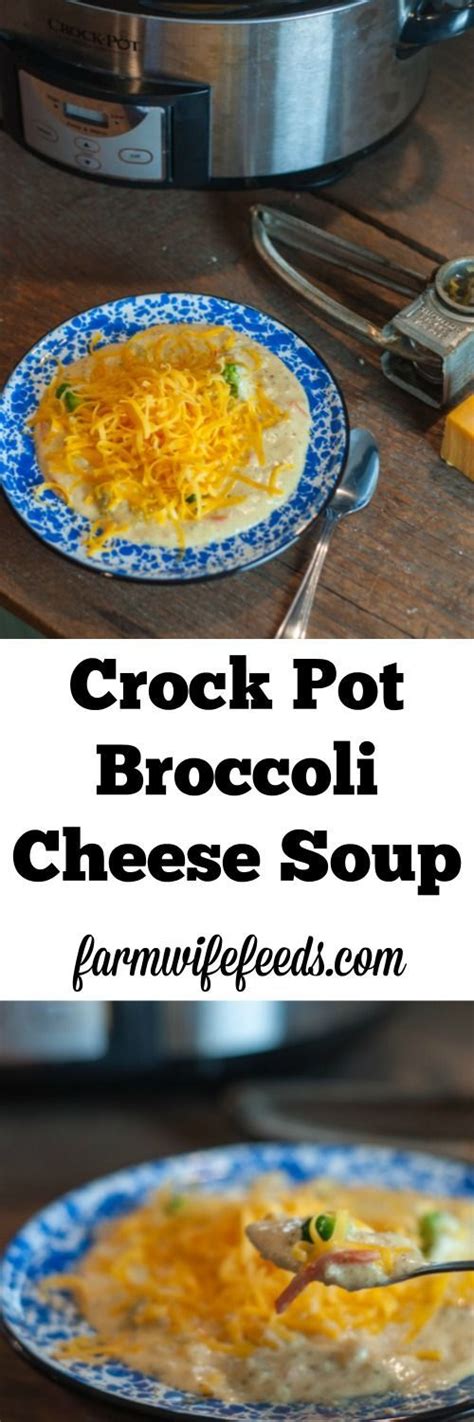 It is so rich that it tastes like it is from a restaurant! This Crock Pot Broccoli Cheese Soup is a super easy dump ...