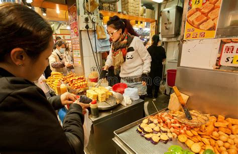 Oriental Fast Food Restaurant And Fresh Meals Editorial Image Image