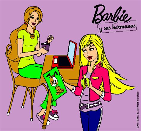 Dibujo De Barbie Y Su Hermana Merendando Pintado Por Aropop En Dibujos Porn Sex Picture