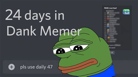 What Happens When 24 Days Of Dank Memer Pass Youtube