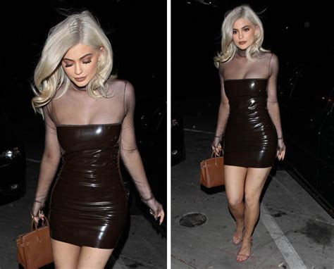 Kylie Jenner Looks Sexy X Rated Leather Outfit Daily Star
