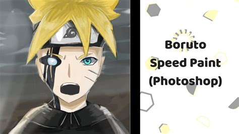 Speedpaint Boruto Uzumaki Photoshop Youtube