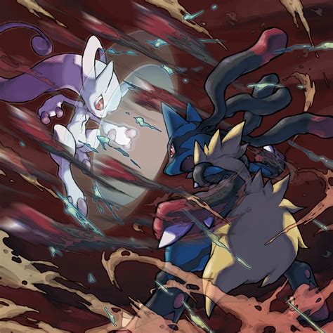 Wallpaper Illustration Anime Pok Mon Comics Mewtwo Lucario Screenshot Mecha Comic Book