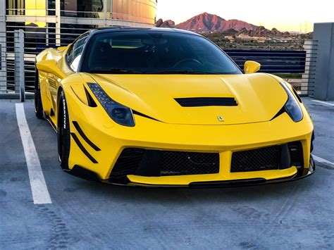 An Aggressively Yellow Ferrari 458italia I Was Able To Enjoy The Other
