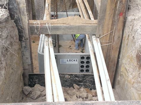 6x12x5 Base Installation Leading Precast Concrete Manufacturing Locke