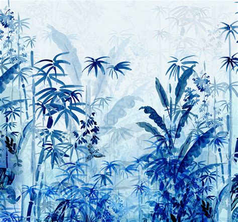 Fototapeten Digitaldrucktapete Blue Jungle Von Komar