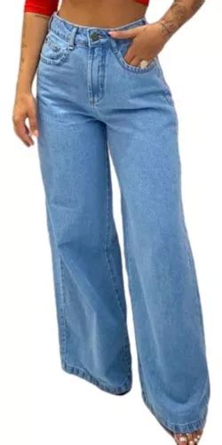 Cal A Jeans Pantalona Wide Lag Moda Feminina Parcelamento Sem Juros