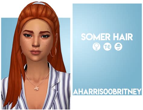 Somer Hair Aharris00britney On Patreon Sims 4 Mm Cc Sims 3 The Sims