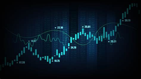 Stock Market Or Forex Trading Graph In Graphic Concept Vector Premium