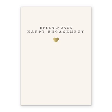 Personalised Classic Congratulations On Your Engagement Card Hallmark