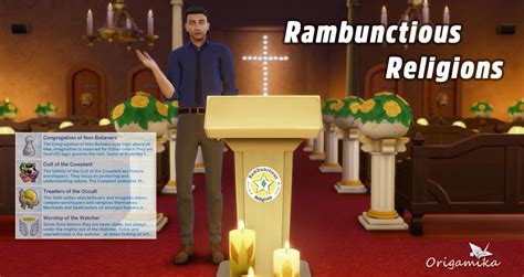 Мод на Религии Rambunctious Religions Mod 31102023 для The Sims 4