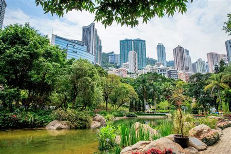 The Landscaped Gardens Of Hong Kong Park