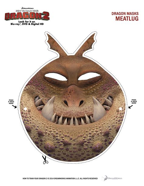 Dreamworks Animation How To Train Your Dragon 2 Halloween Masks
