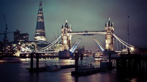 Tower Bridge And The Shard At Night London Backiee