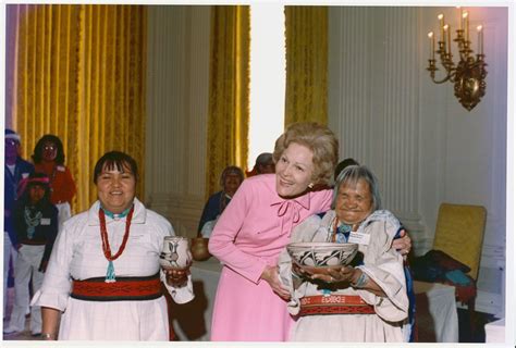 Pat Nixon With Native American Artists