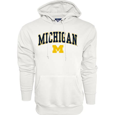 Michigan Wolverines Hoodie Sweatshirt Varsity White Apc03006190
