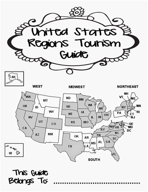 Regions Of The Us Worksheets