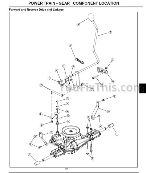 John Deere L100 Deck Parts Diagram