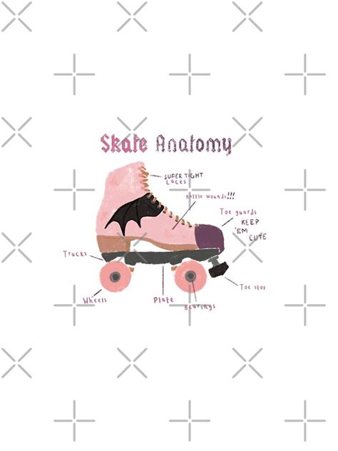 Roller Skate Anatomy Iphone Case And Cover By Rolss Redbubble