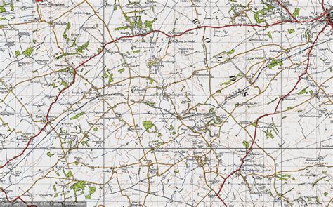Historic Ordnance Survey Map Of Donington On Bain 1946