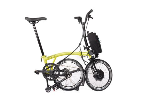 Brompton Electric C Line Urban Yuzu Lime Go By Bike