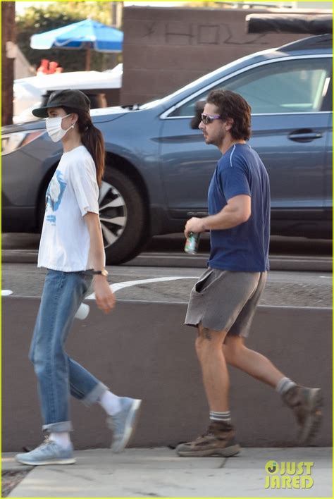 Shia LaBeouf Margaret Qualley Hold Hands On A Post Christmas Hike Photo Shia