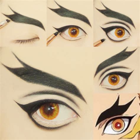 Rengoku Kyojuro Kimetsu No Yaiba Zwinnieyap Anime Cosplay Makeup