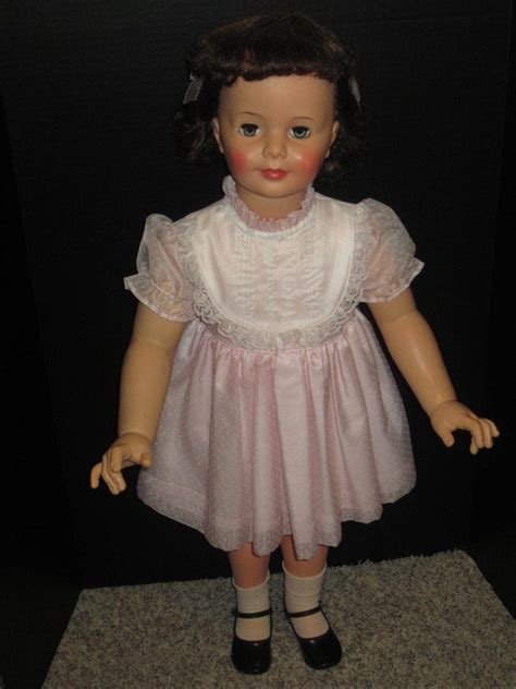 Vintage 1959 1960s Ideal Patti Playpal Doll Curly Brunette Hair