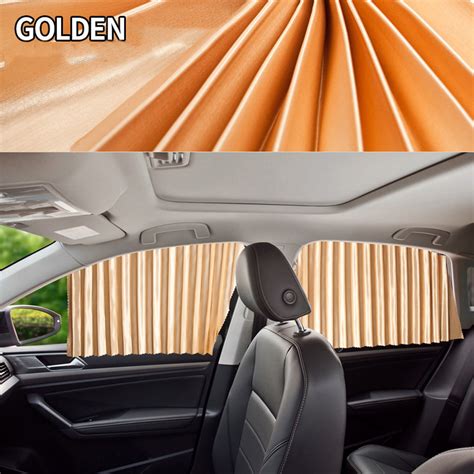 4 X Car Window Curtains Protection Sun Shade Curtains Side Window Visor