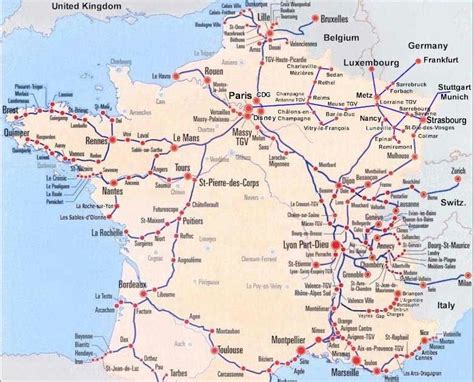 Map Of France And Italy Train Routes