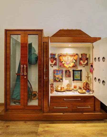 Small Pooja Cabinet Designs And Ideas Home Makeover Room Door