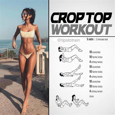 crop top workout abdominal exercises and videos and guides