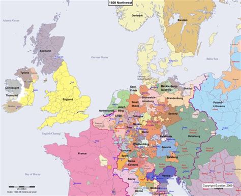 Euratlas Periodis Web Map Of Europe 1600 Northwest