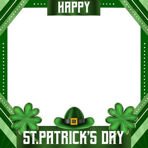 Saint Patricks Day Png Picture Photo Frame Green Shades Happy Saint