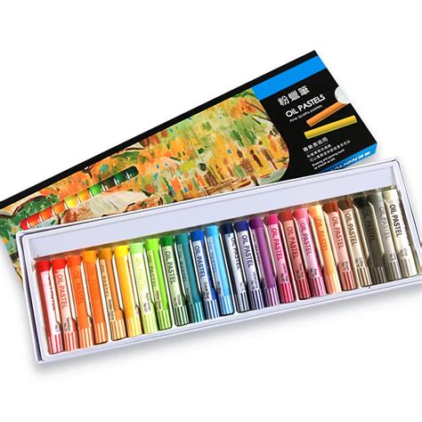 Buy Oil Pastels Set24 Assorted Colors Non Toxic Professional Round