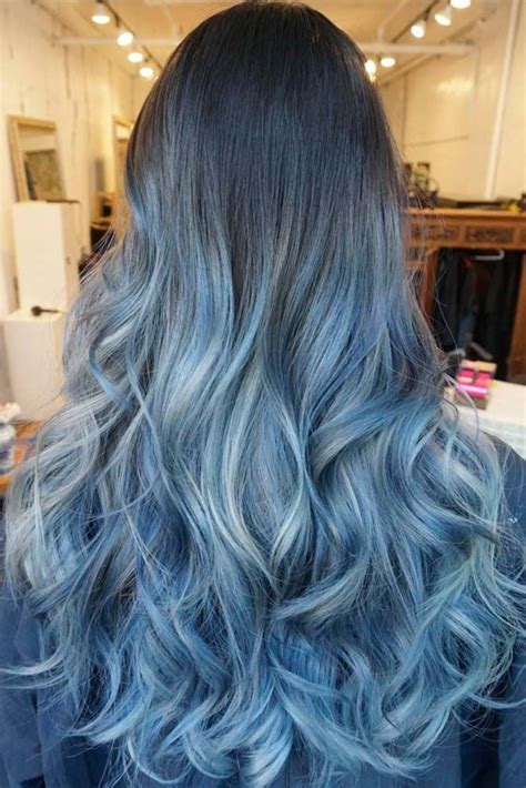 45 Trendy Styles For Blue Ombre Hair Blue Ombre Hair