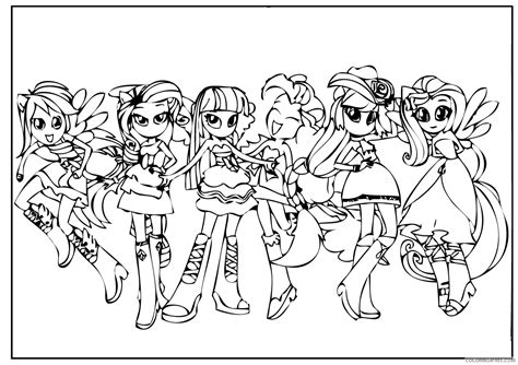 My Little Pony Equestria Girls Coloring Pages Cartoons Mlp Equestria