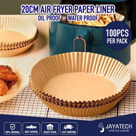 100pcs 20cm Air Fryer Paper Baking Paper Liner Disposable Baking Papers