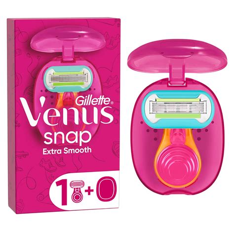 Venus Extra Smooth Snap Razor For Discreet Travel Gillette Uk