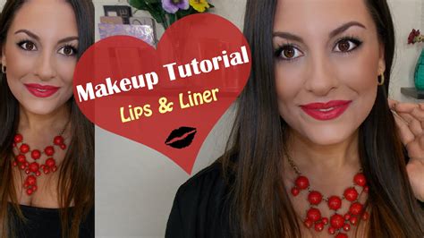 Classic Winged Eyeliner Bold Red Lipfull Face Makeup Tutorial Youtube