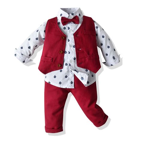 New Baby Boy Toddler Clothing Sets Gentleman Newborn Baby Boy Clothes