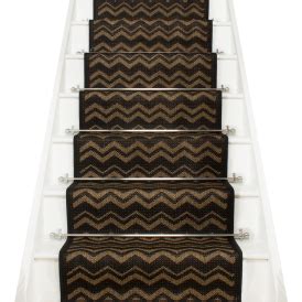 Chevron Black Stair Runner | Stair runner, Flat weave carpet, Black stairs