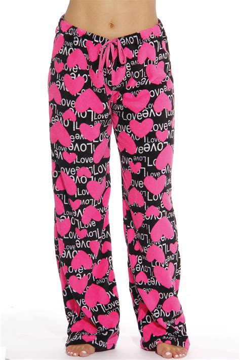 Just Love Just Love Womens Plush Pajama Pants 6339 10349 3x Black